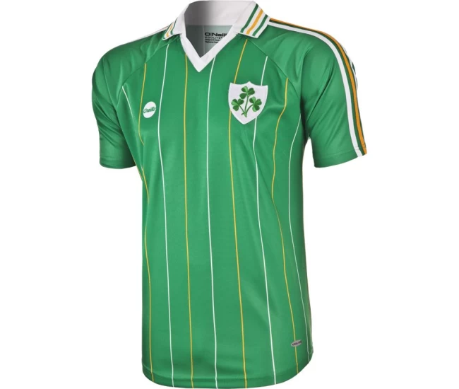 Ireland Mens Retro 2 Stripe Home Jersey