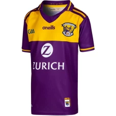 Wexford Gaa Kids 2 Stripe Home Jersey